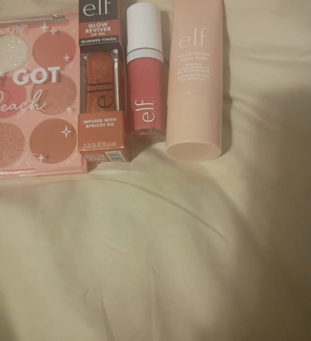 ColourPop Baby Got Peach Eyeshadow Palette & Peach-Toned ELF Lip Duo